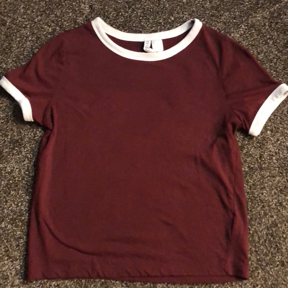 H&M divided crop top